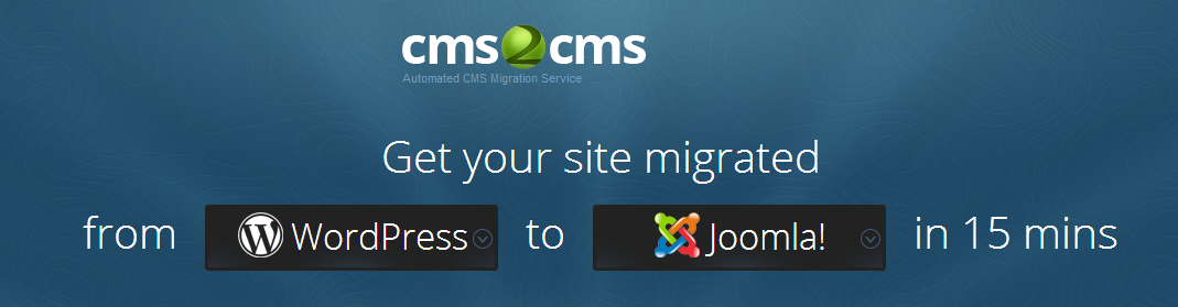 CMS2CMS WordPress to Joomla