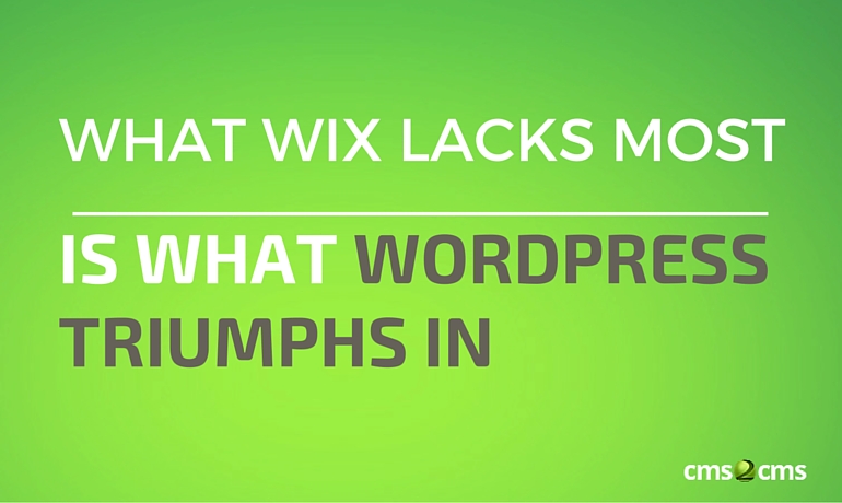 What Wix Lacks Most Is What WordPress Triumphs In