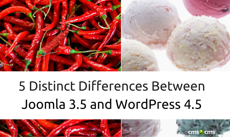 5 Distinct Differences Between Joomla 3.5 And WordPress 4.5