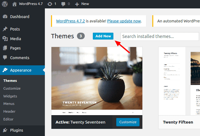 wordpress-installed-theme