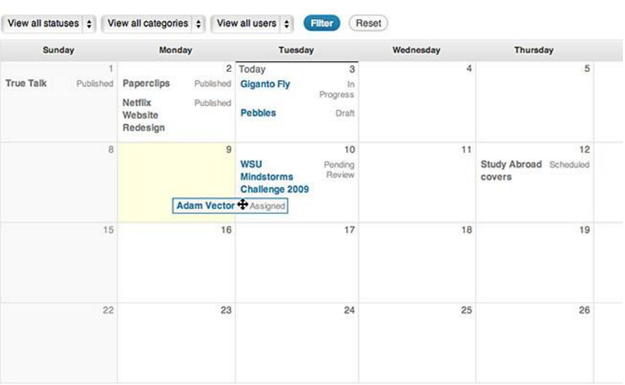 Plugins for integrating content calendar on WordPress