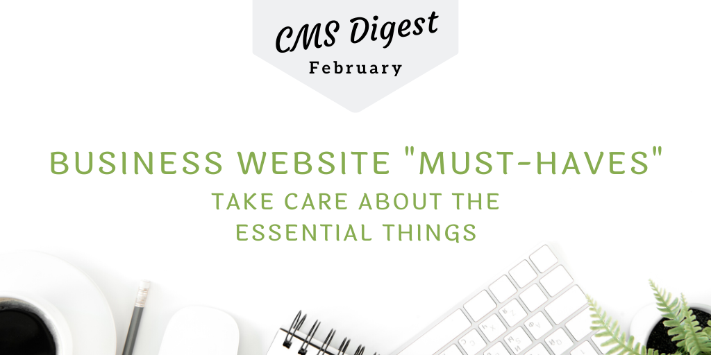 CMS Digest: Business Website “Must-haves”. Take Care About The Essential Things