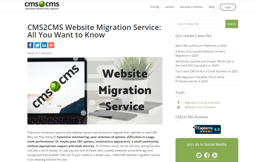 website migration 2021