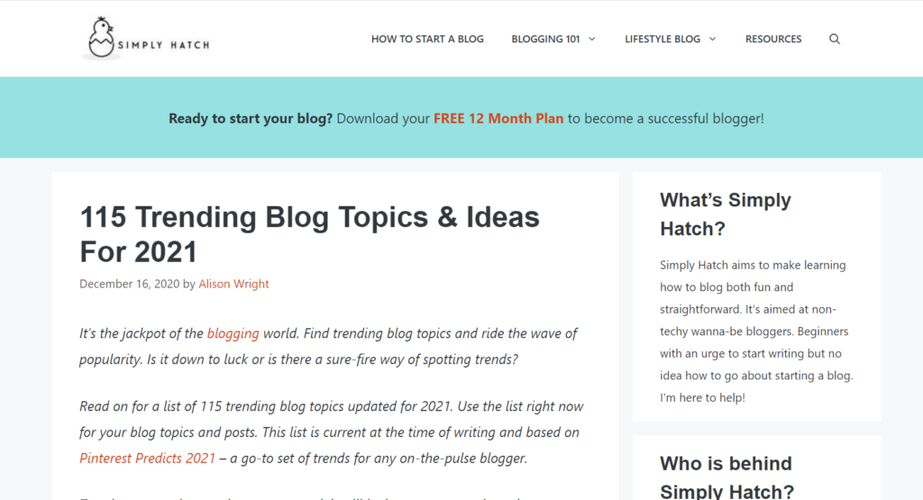 115 blog ideas